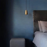 Cask Brushed Brass Cylinder Pendant Light for Modern Kitchen and Dining Areas