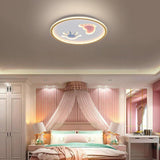 20 Inch Modern LED Kids Room Ceiling Light Hand and Footprint Design Acrylic Flush Mount Fixture