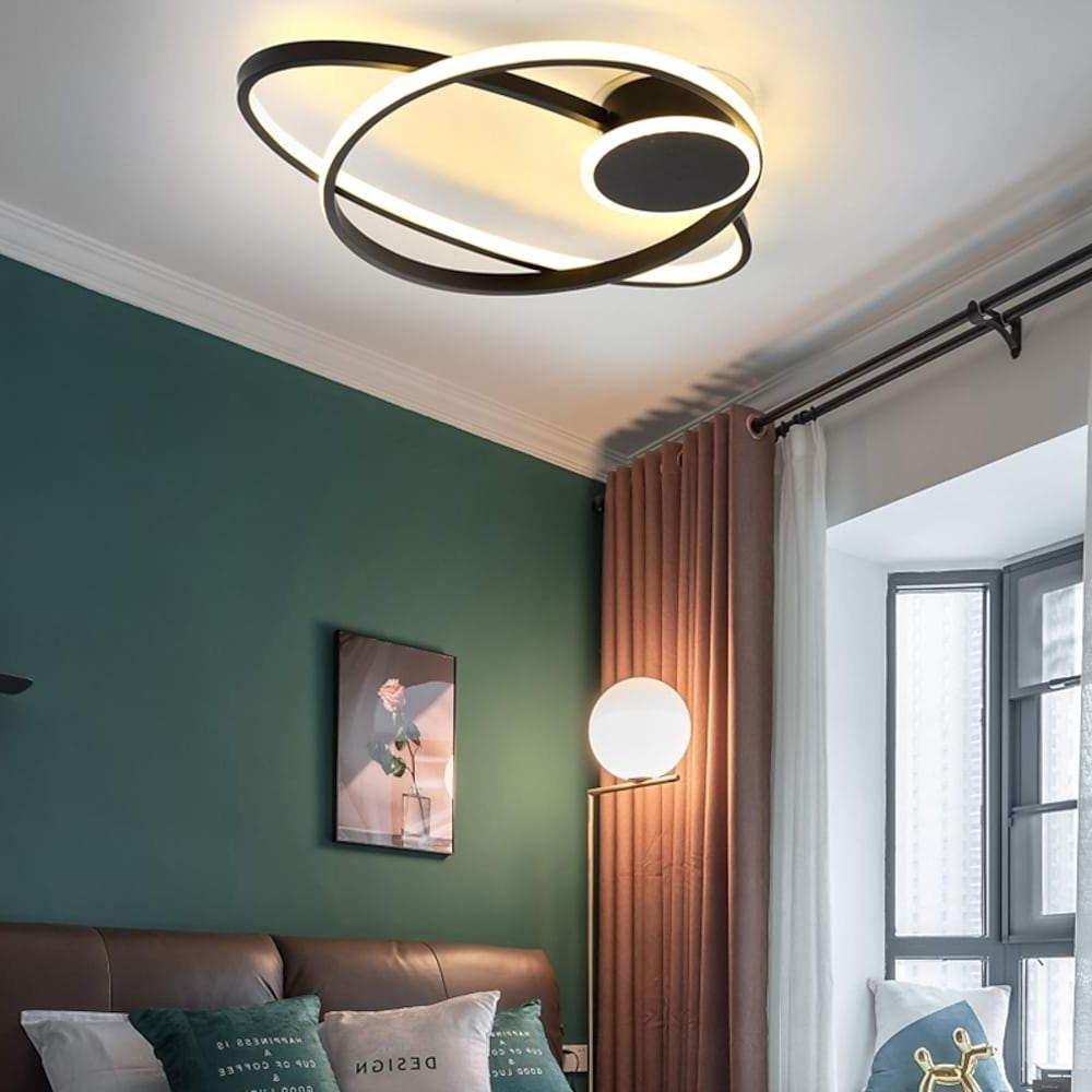 Modern Dual Oval Integrated LED Flush Mount Ceiling Light for Contemporary Living Spaces