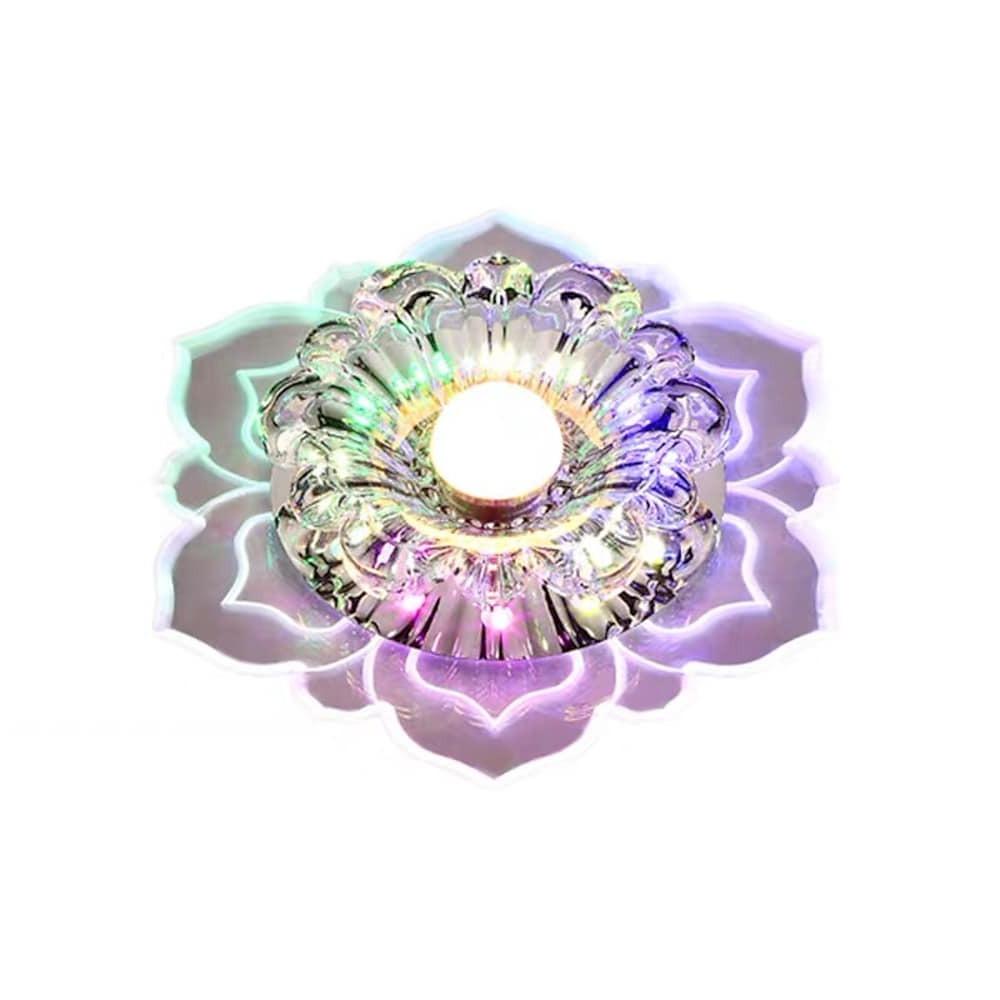 Modern Flower Shape LED Flush Mount Ceiling Light Fixture for Kids Bedroom and Nursery