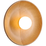 Centric Minimalist Wood Wall Lamp Set of Two Indoor Glass Sconce and Flush Mount Ceiling Light Fixture