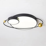 Modern Geometric LED Flush Mount Ceiling Light Dimmable Circle Globe Fixture