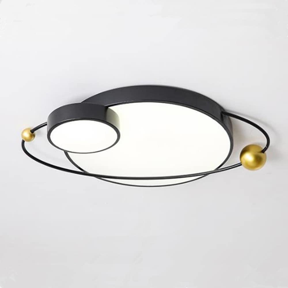 Modern Geometric LED Flush Mount Ceiling Light Dimmable Circle Globe Fixture