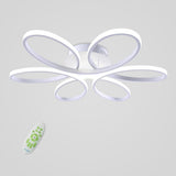 Modern Flower Petal LED Flush Mount Ceiling Light Dimmable Contemporary Fixture
