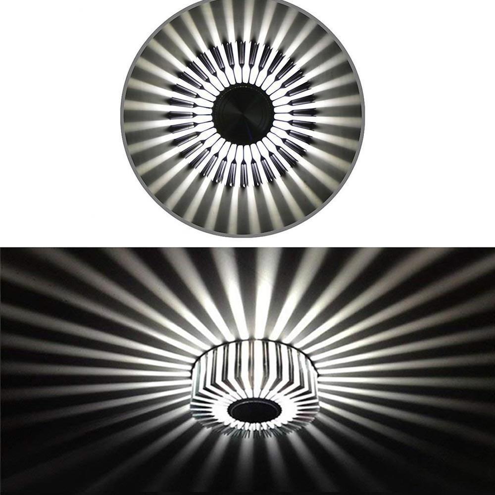 Modern Geometric Dual Color LED Flush Mount Ceiling Light 4 Inch Small Ambient Lamp
