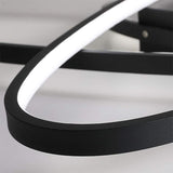 Modern LED Overlapping Oval Ceiling Light Contemporary Flush Mount Fixture
