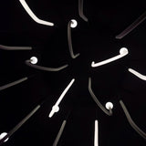 Chord Point Modern Minimalist Geometric LED Pendant Light Large White Hanging Ceiling Fixture