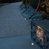 Chrome Stainless Steel Waterproof LED Recessed Step Lights for Outdoor Garden Deck and Poolside Path