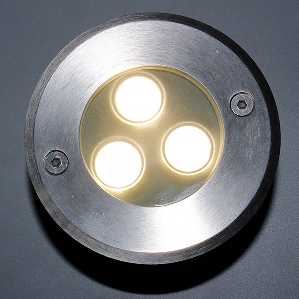 Chrome Stainless Steel Waterproof LED Recessed Step Lights for Outdoor Garden Deck and Poolside Path