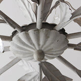 Circeo Organic Foliage Crystal Pendant Light Elegant Metal and Glass Chandelier for Living Room