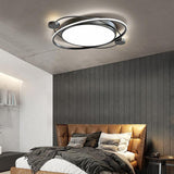 Modern Nordic Round LED Flush Mount Ceiling Light with Remote Control Dimmable Lighting