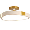 Modern Geometric LED Flush Mount Ceiling Light Abstract Metal Bedroom Lamp