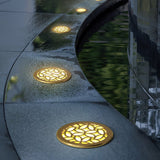 Classical Brass Outdoor LED Recessed Step Lights IP65 Waterproof Ground Pathway Lighting
