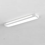 Modern Rectangular LED Flush Mount Ceiling Light for Kitchen Hallway and Home Office Lighting