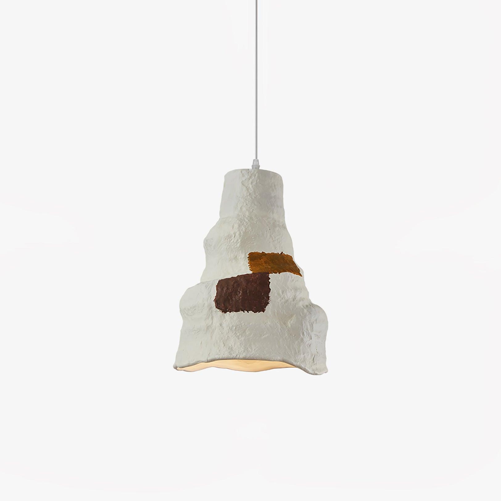 Clovo Postmodern Resin Pendant Light Grey White Decorative Hanging Lamp for Kitchen and Dining Room