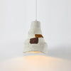 Clovo Postmodern Resin Pendant Light Grey White Decorative Hanging Lamp for Kitchen and Dining Room