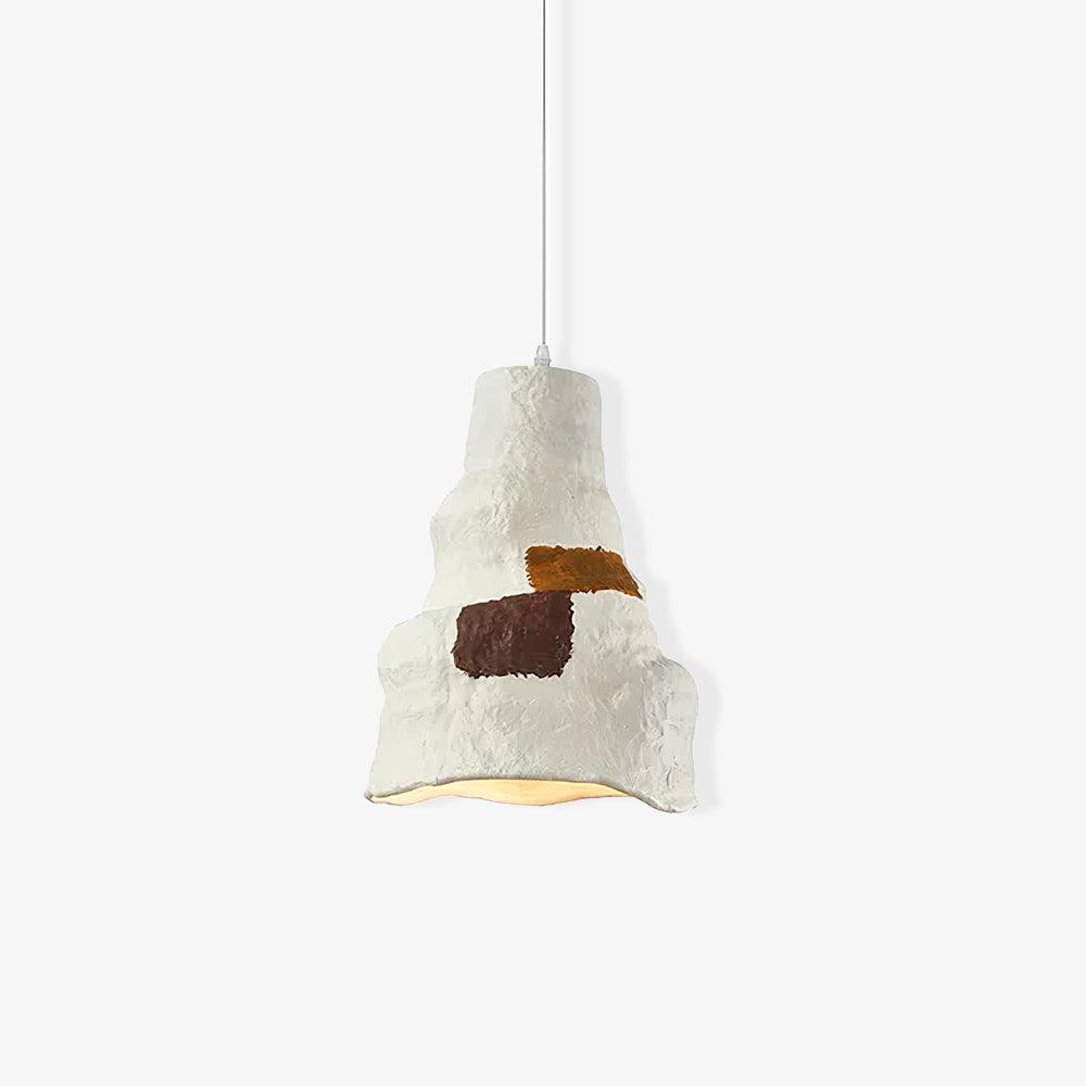 Clovo Postmodern Resin Pendant Light Grey White Decorative Hanging Lamp for Kitchen and Dining Room