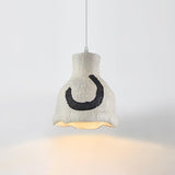 Clovo Postmodern Resin Pendant Light Grey White Decorative Hanging Lamp for Kitchen and Dining Room