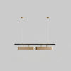 Colt Modern Linear Brass Pendant Light with Integrated LED for Kitchen Island