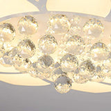 Modern Flower Shaped Dimmable LED Flush Mount Ceiling Light Creative Acrylic Floral Lighting Fixture