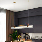 Contemporary Acrylic Nami Wave Kitchen Island Lighting LED Linear Pendant for Dining Room
