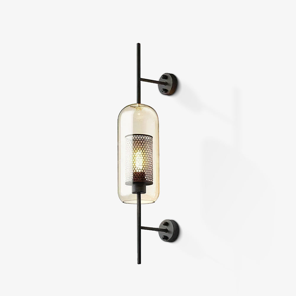 Contemporary Chiswick Glass Wall Sconce Sphere and Capsule Indoor Lighting Fixture