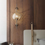 Contemporary Chiswick Glass Wall Sconce Sphere and Capsule Indoor Lighting Fixture