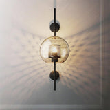 Contemporary Chiswick Glass Wall Sconce Sphere and Capsule Indoor Lighting Fixture