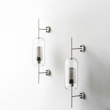 Contemporary Chiswick Glass Wall Sconce Sphere and Capsule Indoor Lighting Fixture