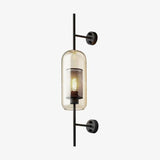 Contemporary Chiswick Glass Wall Sconce Sphere and Capsule Indoor Lighting Fixture