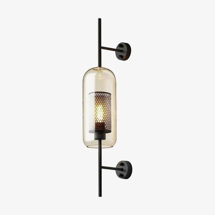 Contemporary Chiswick Glass Wall Sconce Sphere and Capsule Indoor Lighting Fixture