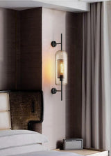 Contemporary Chiswick Glass Wall Sconce Sphere and Capsule Indoor Lighting Fixture