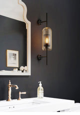 Contemporary Chiswick Glass Wall Sconce Sphere and Capsule Indoor Lighting Fixture