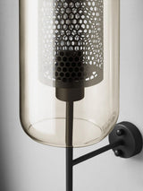 Contemporary Chiswick Glass Wall Sconce Sphere and Capsule Indoor Lighting Fixture