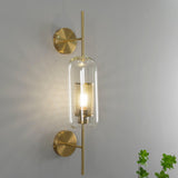 Contemporary Chiswick Glass Wall Sconce Sphere and Capsule Indoor Lighting Fixture