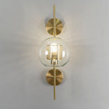 Contemporary Chiswick Glass Wall Sconce Sphere and Capsule Indoor Lighting Fixture