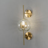 Contemporary Chiswick Glass Wall Sconce Sphere and Capsule Indoor Lighting Fixture
