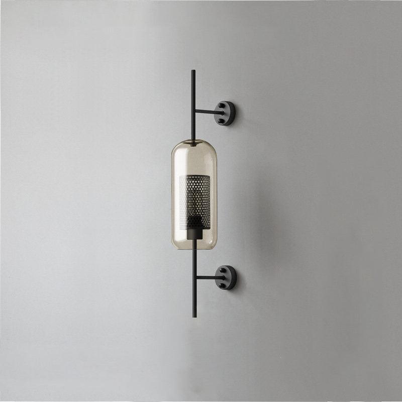 Contemporary Chiswick Glass Wall Sconce Sphere and Capsule Indoor Lighting Fixture