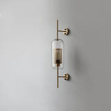 Contemporary Chiswick Glass Wall Sconce Sphere and Capsule Indoor Lighting Fixture