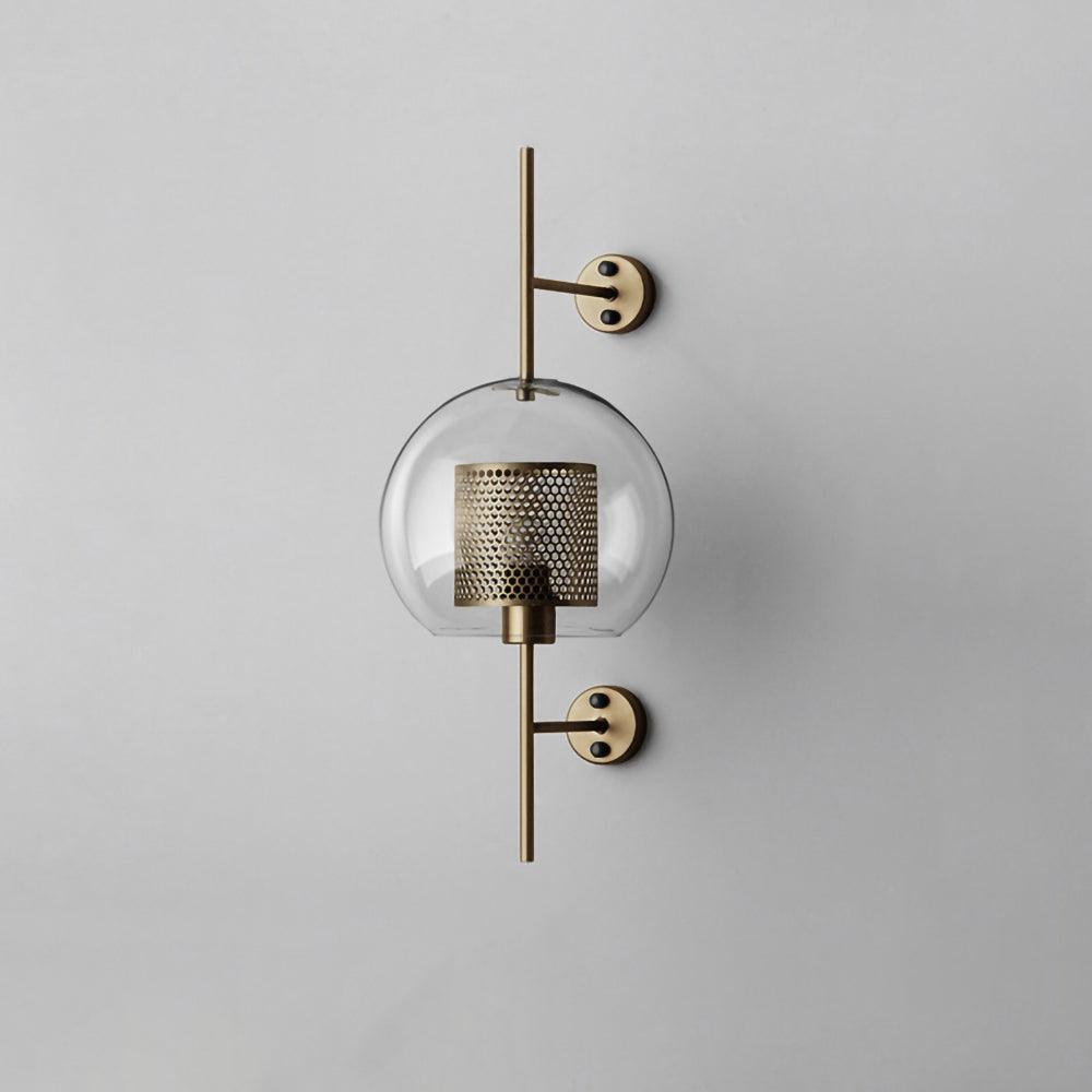 Contemporary Chiswick Glass Wall Sconce Sphere and Capsule Indoor Lighting Fixture