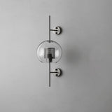 Contemporary Chiswick Glass Wall Sconce Sphere and Capsule Indoor Lighting Fixture
