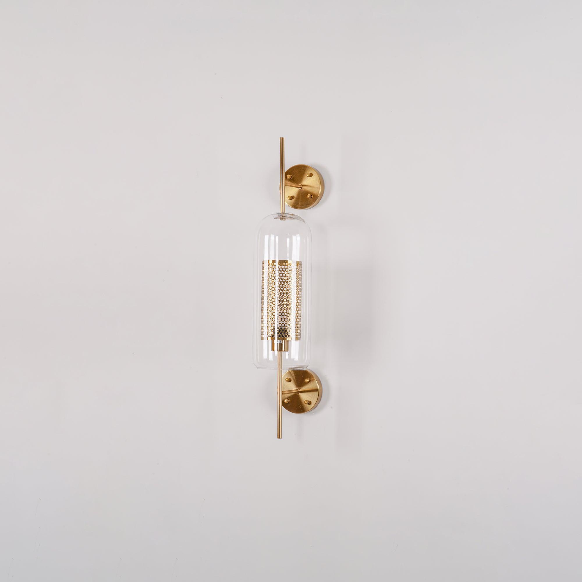Contemporary Chiswick Glass Wall Sconce Sphere and Capsule Indoor Lighting Fixture