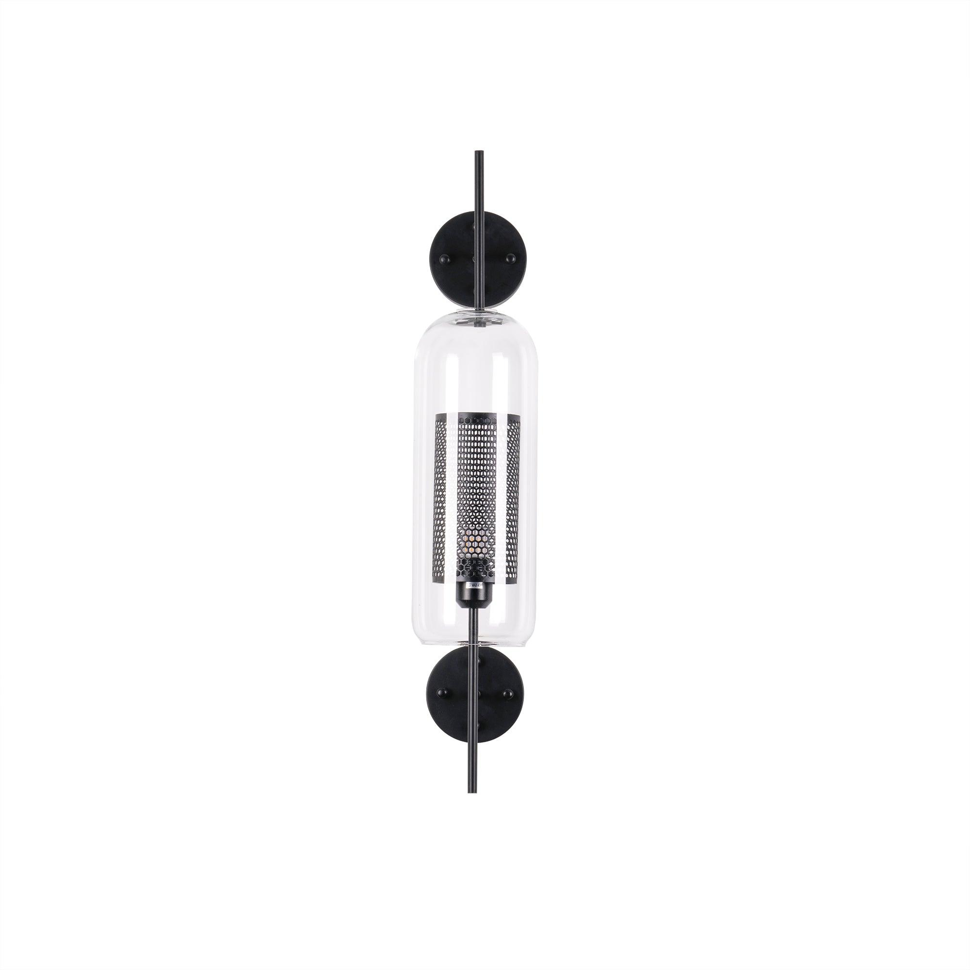 Contemporary Chiswick Glass Wall Sconce Sphere and Capsule Indoor Lighting Fixture