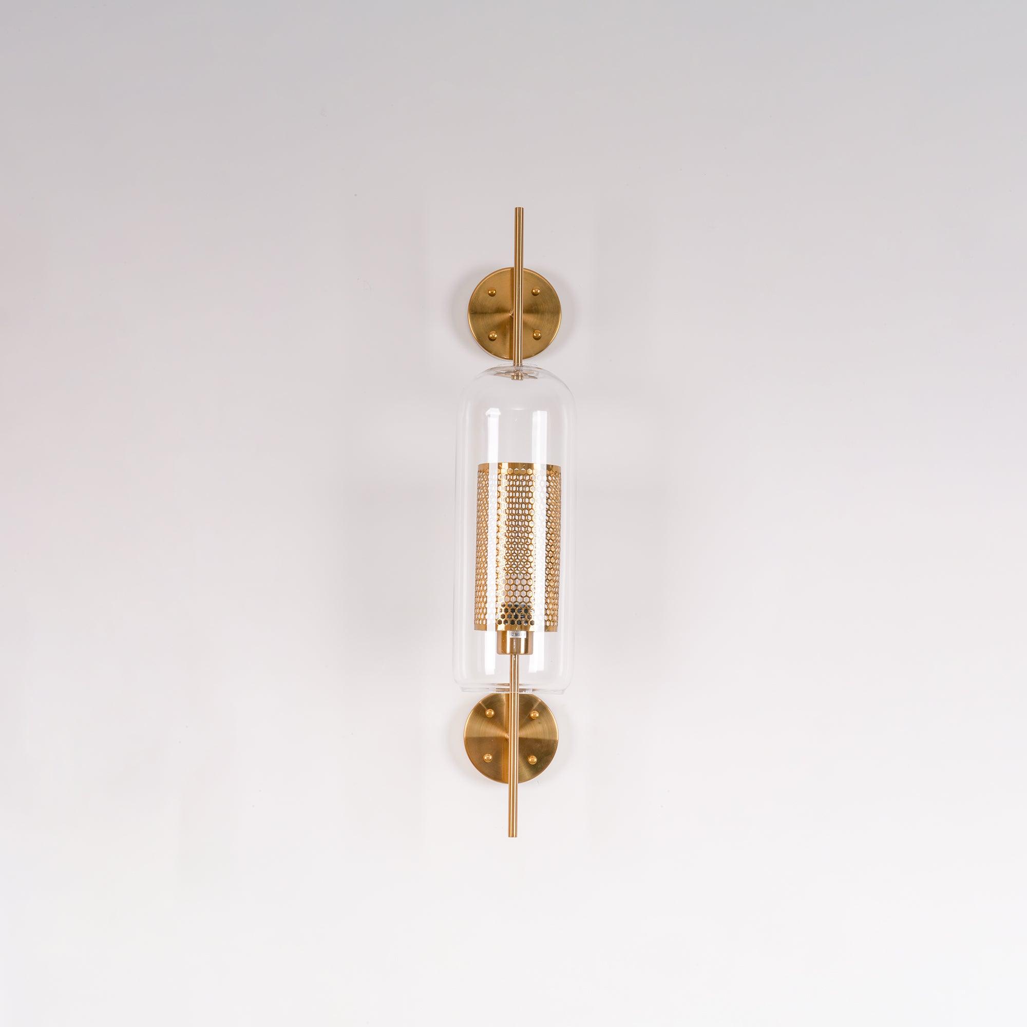 Contemporary Chiswick Glass Wall Sconce Sphere and Capsule Indoor Lighting Fixture
