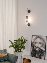 Contemporary Chiswick Glass Wall Sconce Sphere and Capsule Indoor Lighting Fixture