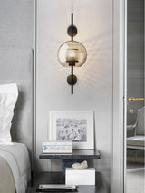 Contemporary Chiswick Glass Wall Sconce Sphere and Capsule Indoor Lighting Fixture