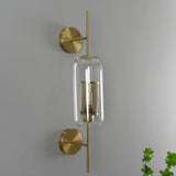 Contemporary Chiswick Glass Wall Sconce Sphere and Capsule Indoor Lighting Fixture