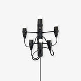 Contemporary Fruit Wall Mounted Plug In Light with Steel Base and Multiple Bulbs