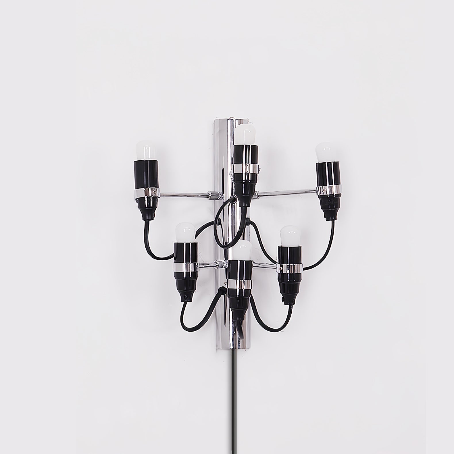 Contemporary Fruit Wall Mounted Plug In Light with Steel Base and Multiple Bulbs