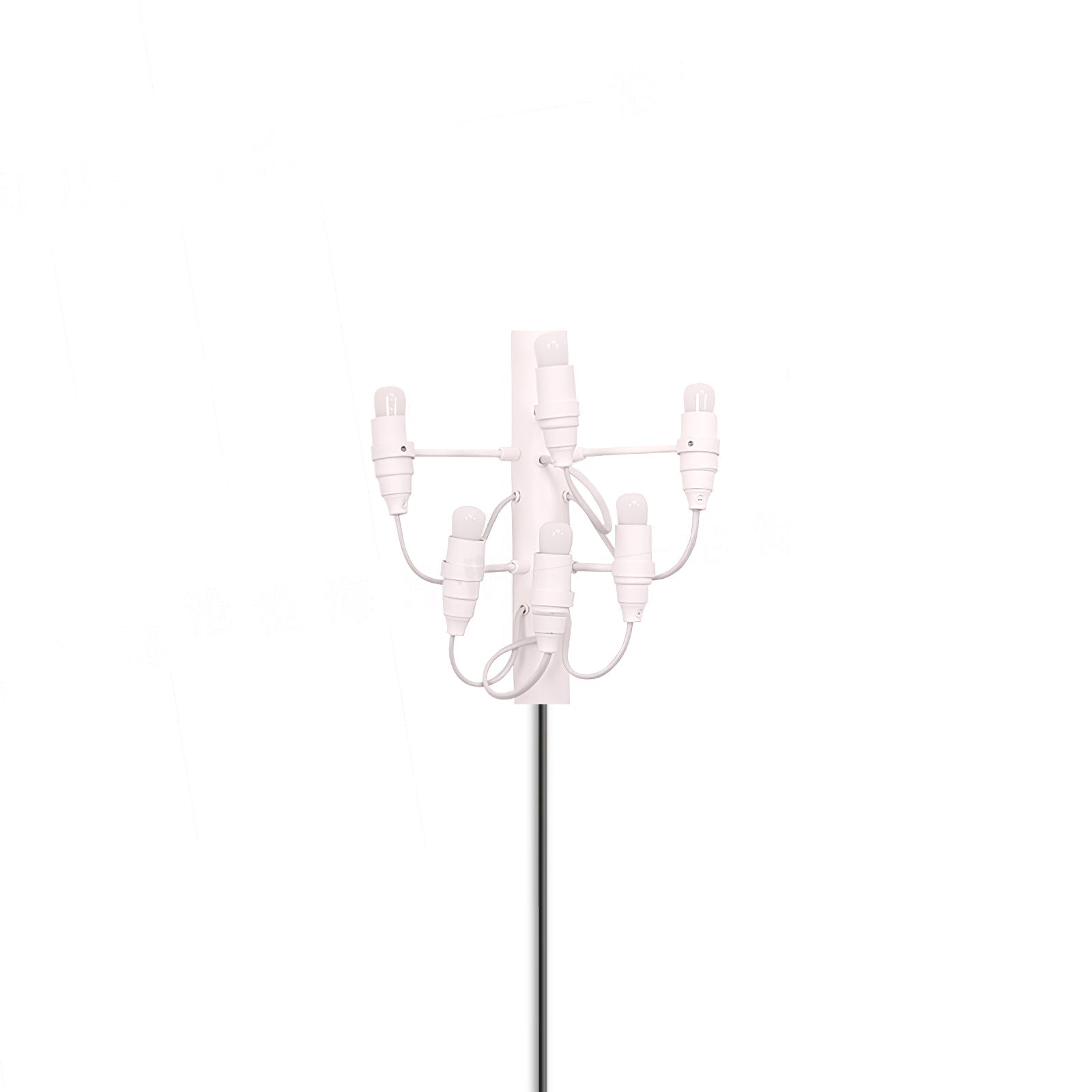 Contemporary Fruit Wall Mounted Plug In Light with Steel Base and Multiple Bulbs